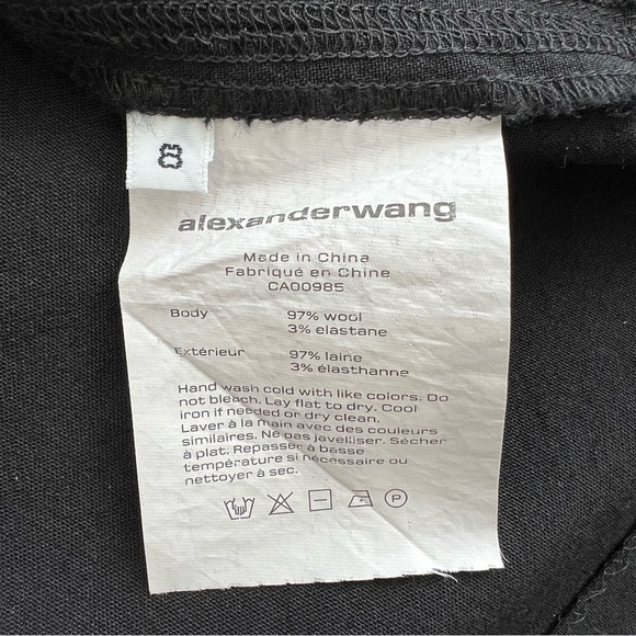 ALEXANDER WANG Long Black Fitted Maxi Skirt - Picture 7 of 8